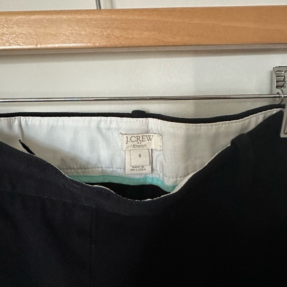 J Crew side zip CROP Cameron pant, black, size 8 - Picture 6 of 7